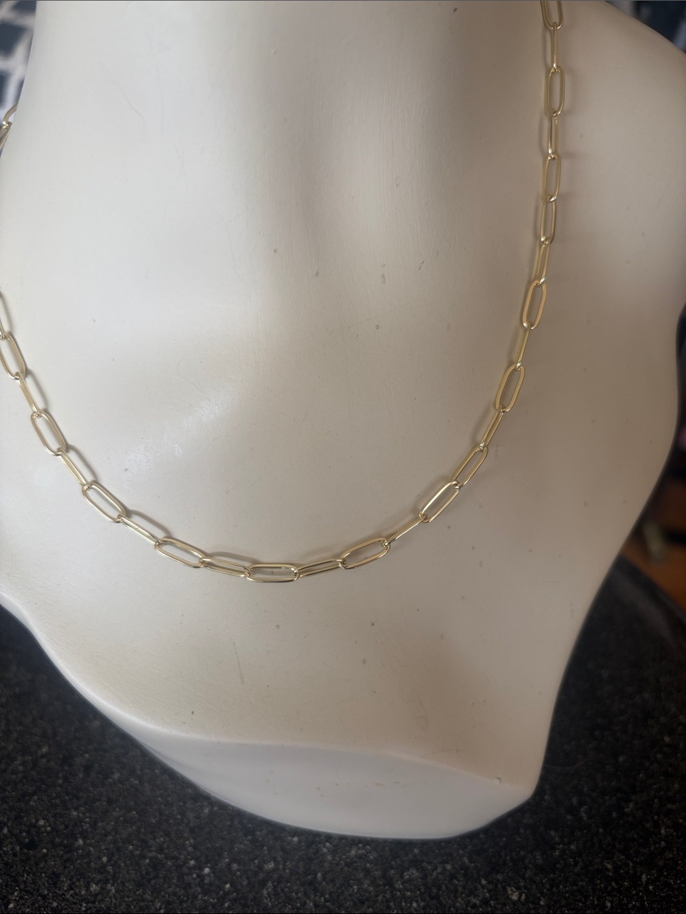 Classic Gold Paperclip Chain Necklace - Women Jewelry
